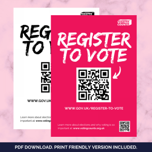 FREE Download - Register To Vote Poster